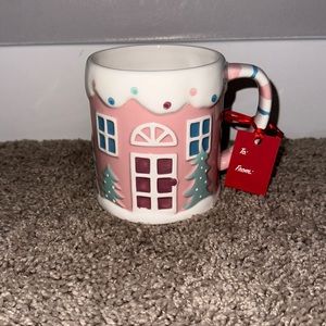 Pink Gingerbread House Mug